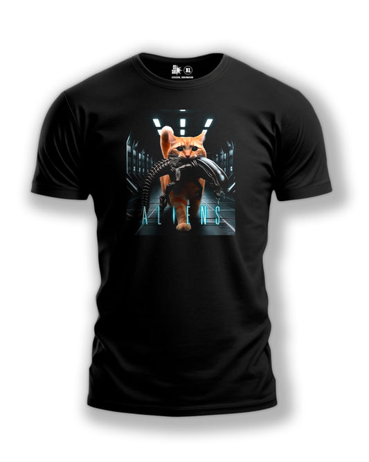 Polera GATITO CON XENOMORFO